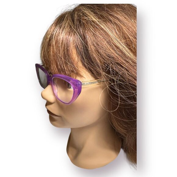 Tom Archer Cat-Eye Purple/Clear Eyeglasses‎ 54-17-143mm Retro Vintage Shades main image 5